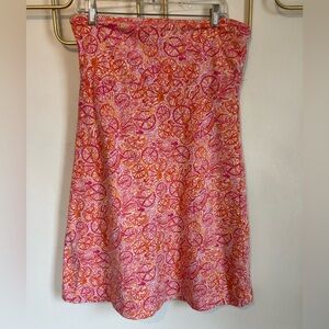 Lilly Pulitzer est. Medium Strapless Reversible Betsey Ten Speed Dress